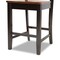 Baxton Studio Nicolette Modern and Contemporary Two-Tone Dark Brown and Walnut Brown Finished Wood 5-Piece Pub Set 176-11425-9776-Zoro - alternate 5